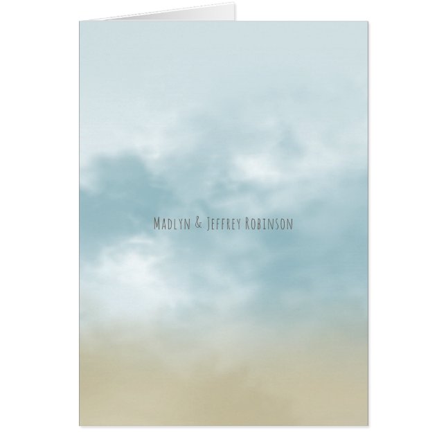 Au surf de mer de la plage de la mer mariage merci (Devant)