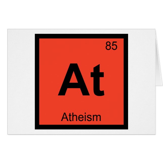 - Au symbole de chimie de philosophie d'athéisme (Devant horizontal)