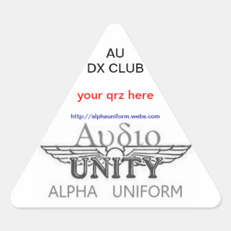 AU Triangular Stickers