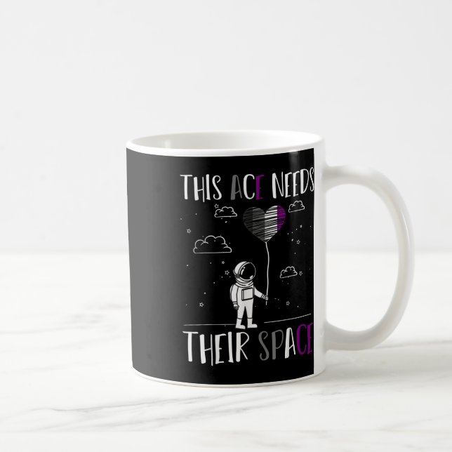 Auality Pride Funny Aual Pride Outer Space Ace Aua Coffee Mug (Right)