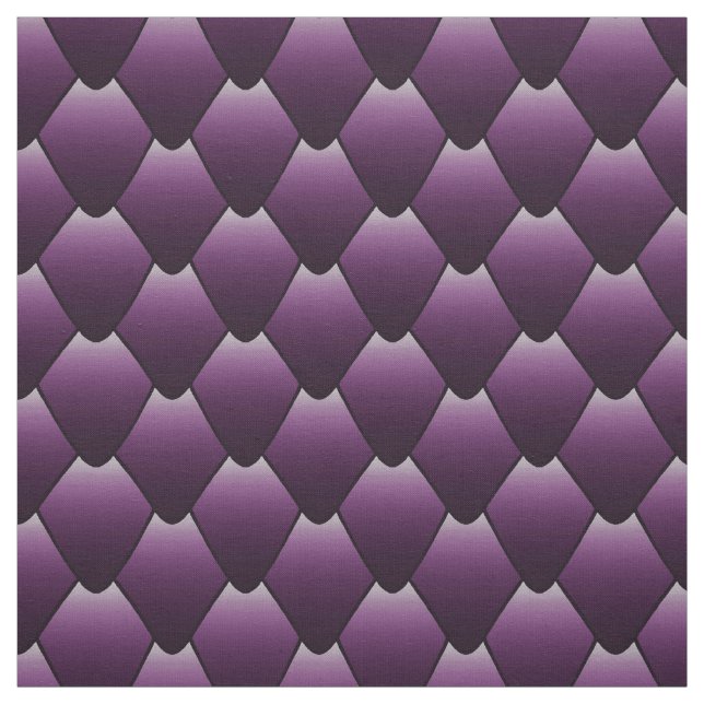 Aubergine Dragon Scales Fabric (Swatch)
