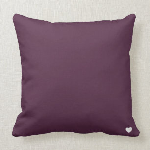 Aubergine Eggplant Deep Purple Throw Pillow