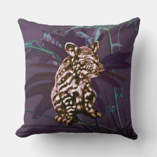 Aubergine tapir cushion
