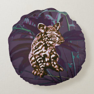 Aubergine tapir cushion