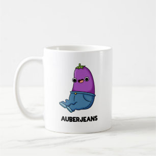 Auberjeans Funny Aubergine Pun  Coffee Mug