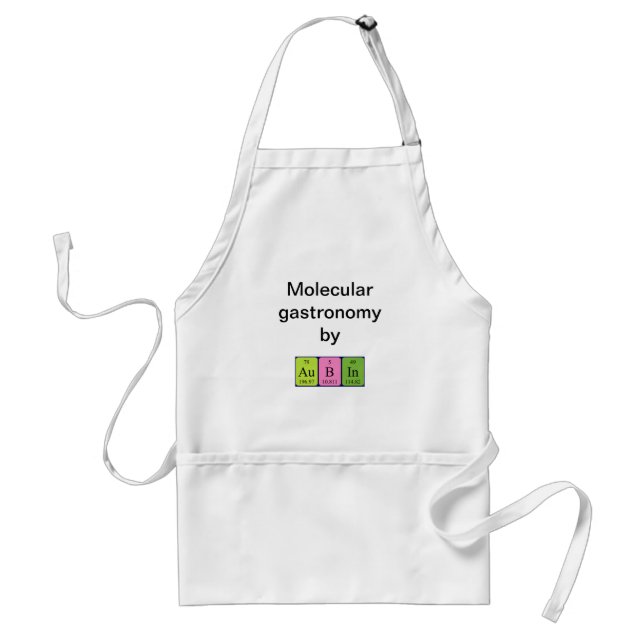 Aubin periodic table name apron (Front)