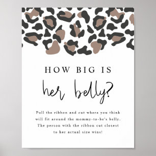 AUBREE Leopard Print How Big is Her Belly Game