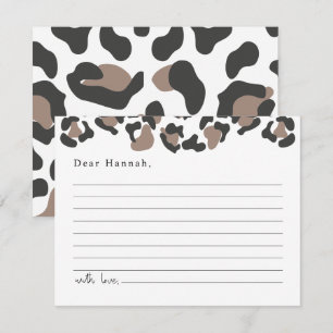 AUBREE Leopard Print Safari Time Capsule  Enclosure Card