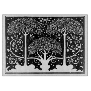 Aubrey Beardsley Art Nouveau Tree Pattern Print Cutting Board