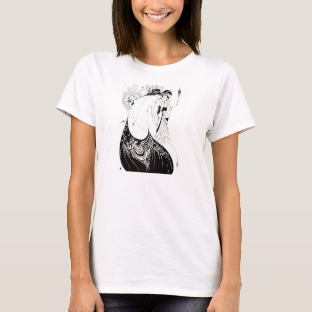 Aubrey Beardsley Le T-shirt de la jupe Peacock (Devant)
