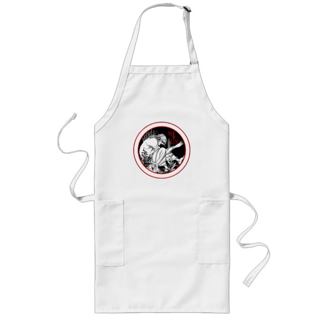 Aubrey Beardsley Merlin Long Apron (Front)