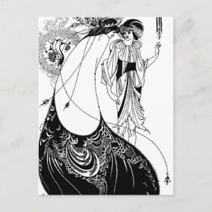 Aubrey Beardsley The Peacock Skirt Art Nouveau Postcard