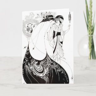 Aubrey Beardsley The Peacock Skirt Greeting Card