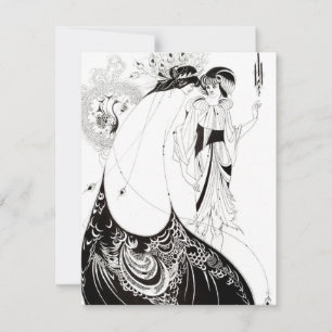 Aubrey Beardsley The Peacock Skirt Invitations