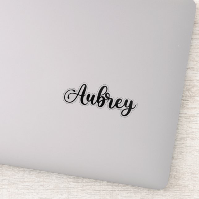 Aubrey Name - Handwritten Calligraphy (Detail)