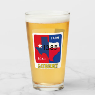 Aubrey, Texas, & FM 1385 Rd, Pint Glass