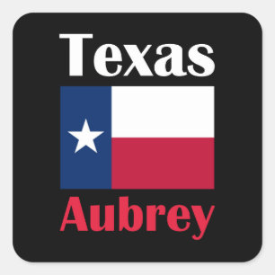 Aubrey TX Square Sticker
