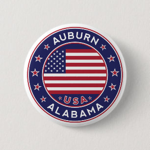 Auburn, Alabama 2 Inch Round Button