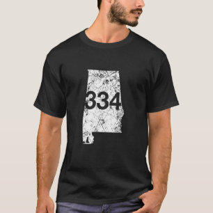 Auburn Dothan Selma Area Code 334 Shirt, Alabama G T-Shirt