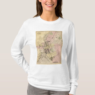 Auburn, Lewiston Map T-Shirt
