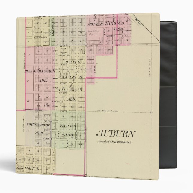 Auburn, Nebraska Binder (Front/Inside)
