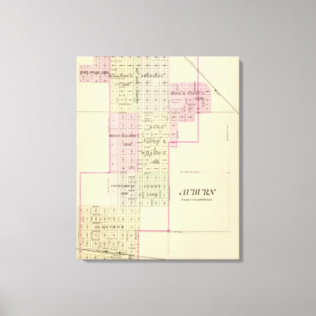 Auburn, Nebraska Canvas Print (Front)