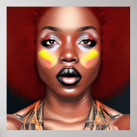 Auburn Queen Orange Brown Hair Black Melanin Afro