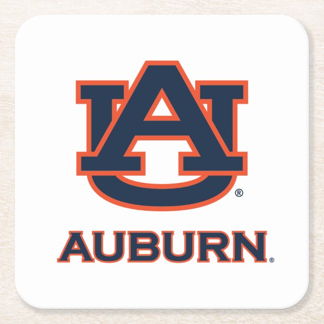 Auburn University | AU Auburn Square Paper Coaster (Front)