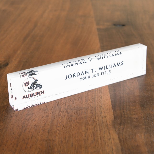 Auburn University | Auburn Football Nameplate (Side)