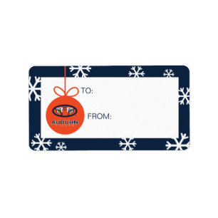 Auburn University   Auburn Tigers Gift Label