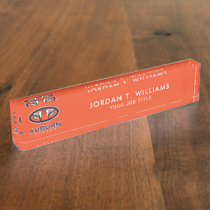Auburn University   Auburn Tigers Nameplate