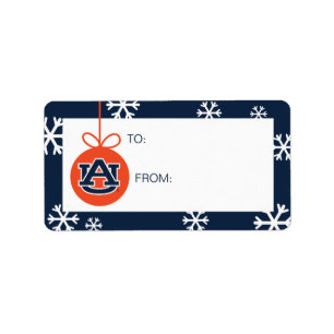 Auburn University   Auburn UA Logo Gift Label