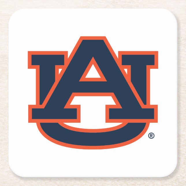 Auburn University | Auburn UA Logo Square Paper Coaster (Front)
