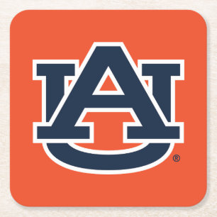 Auburn University   Auburn UA Logo Square Paper Coaster