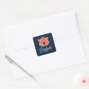 Auburn University   Auburn UA Logo Square Sticker