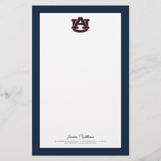 Auburn University | Auburn UA Logo Stationery (Front)