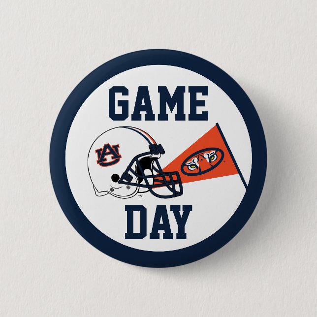 Auburn University Game Day 2 Inch Round Button (Front)