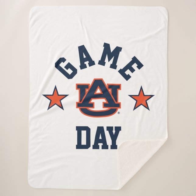 Auburn University Game Day Sherpa Blanket (Front)