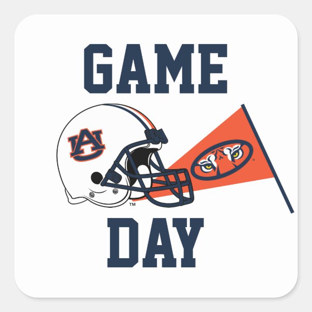 Auburn University Game Day Square Sticker (Front)