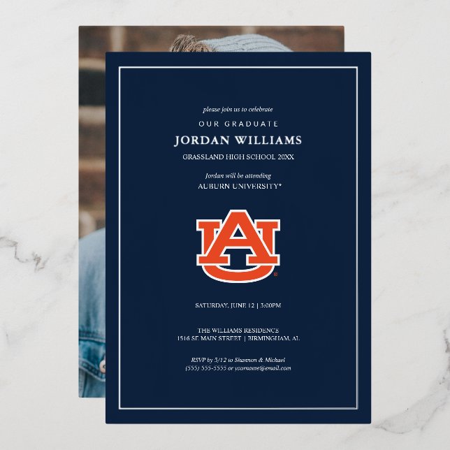 Auburn University Graduation – Auburn Tigers (Front/Back)