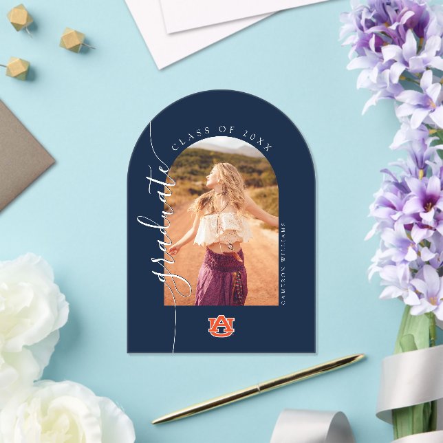 Auburn University Graduation – Auburn Tigers Acrylic Invitations (Insitu (Wedding))