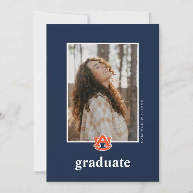 Auburn University Graduation – Auburn Tigers Announcement (Front)