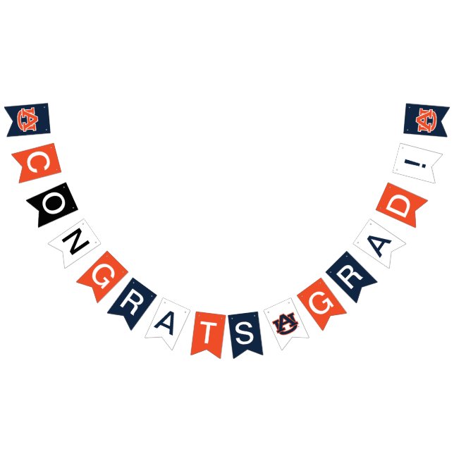 Auburn University Graduation – Auburn Tigers Bunting Flags (All)