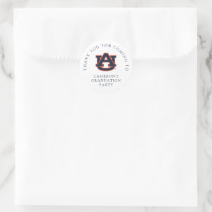 Auburn University Graduation   Auburn Tigers Classic Round Sticker