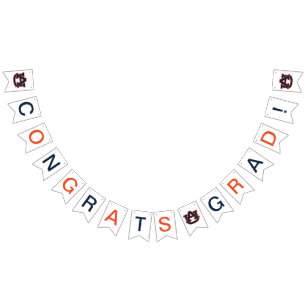Auburn University   Graduation Bunting Flags