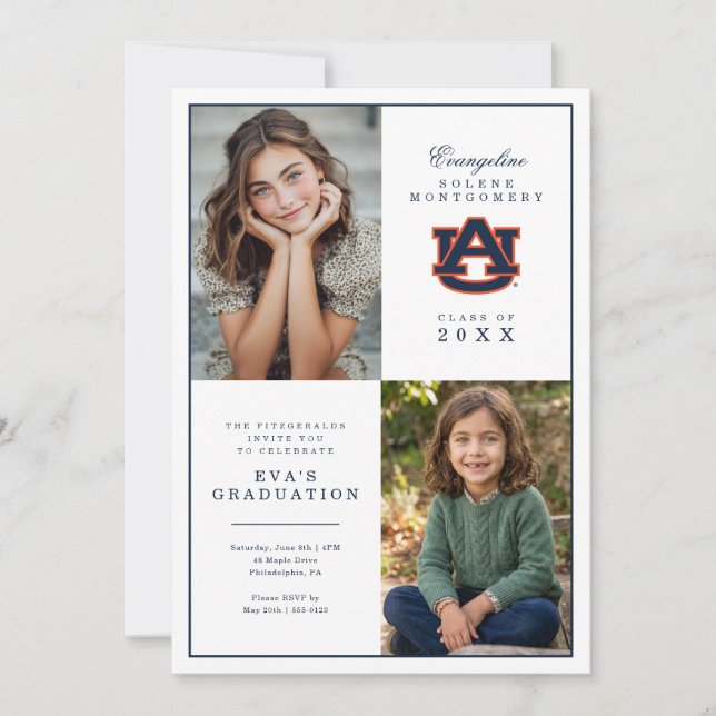 Auburn University Graduation Invitation (Front)