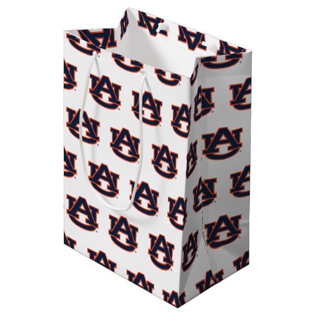 Auburn University | Holiday Medium Gift Bag (Front Angled)