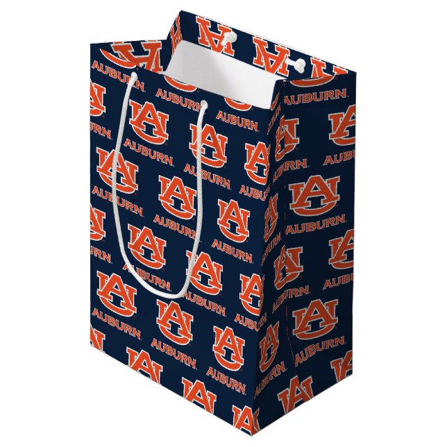 Auburn University | Holiday Medium Gift Bag (Front Angled)