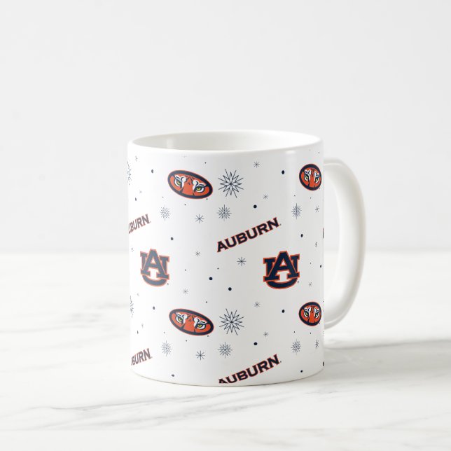 Auburn University | Holiday Pattern Coffee Mug (Front Right)