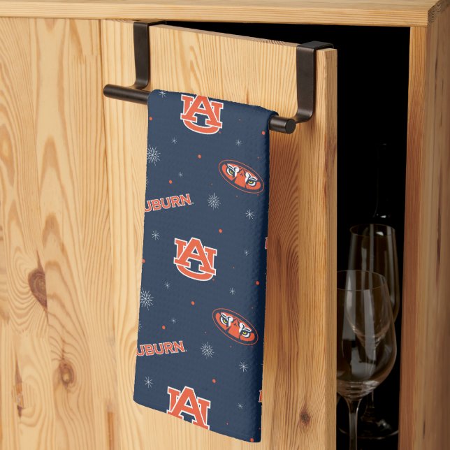 Auburn University | Holiday Pattern Kitchen Towel (Thirds Fold)